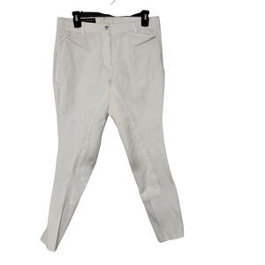 Ariat Size 32 Long White Equestrian Riding Show Pants Full Seat Breech